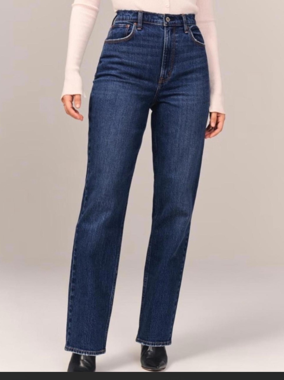 Abercrombie & Fitch Curvy Love The 90’s Slim Straight Ultra High Rise Size | 29